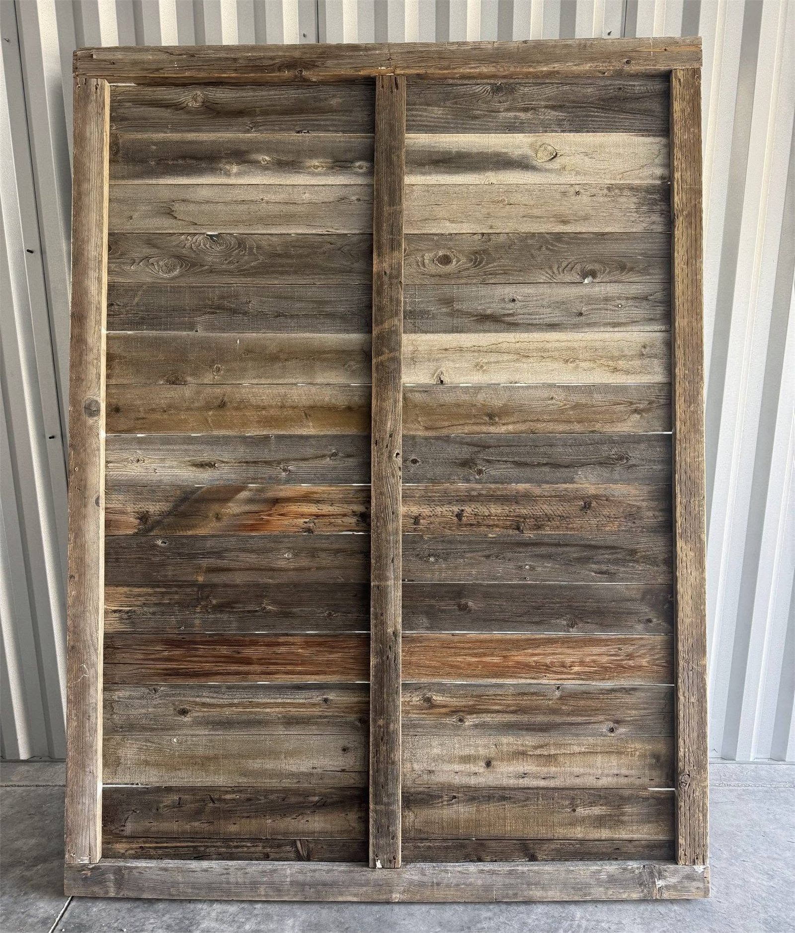 Raw barnwood backdrop panel, six by eight feet